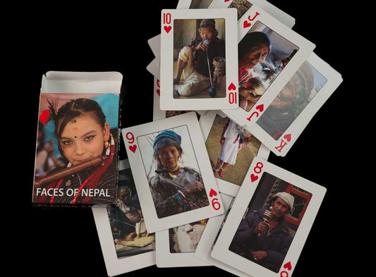 Jeu de 56 Cartes à Jouer – Les Visages des Népalais de l'Himalaya