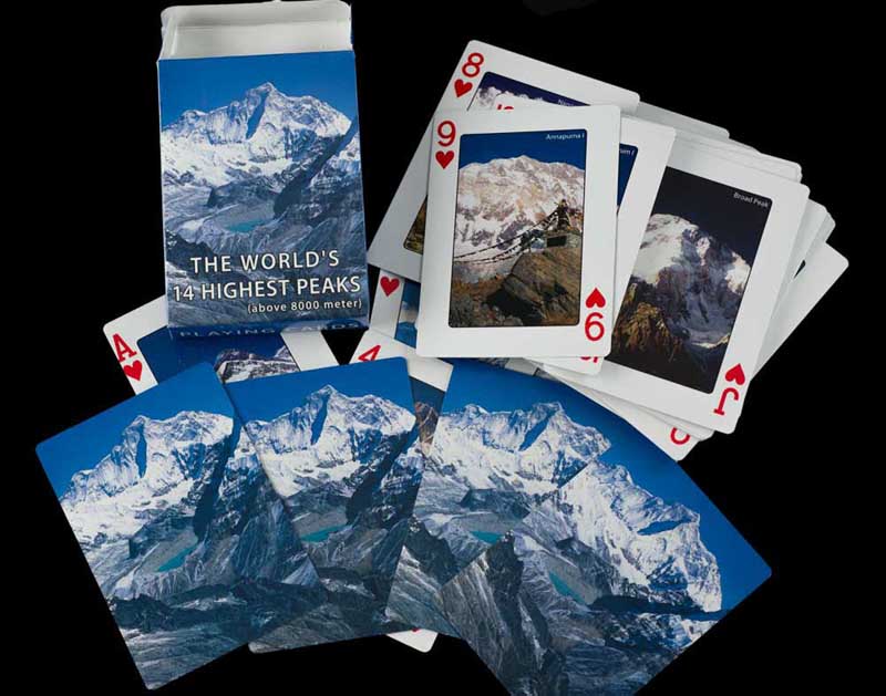 Jeu de 54 Cartes à Jouer – Montagnes de l'Himalaya Annapurnas