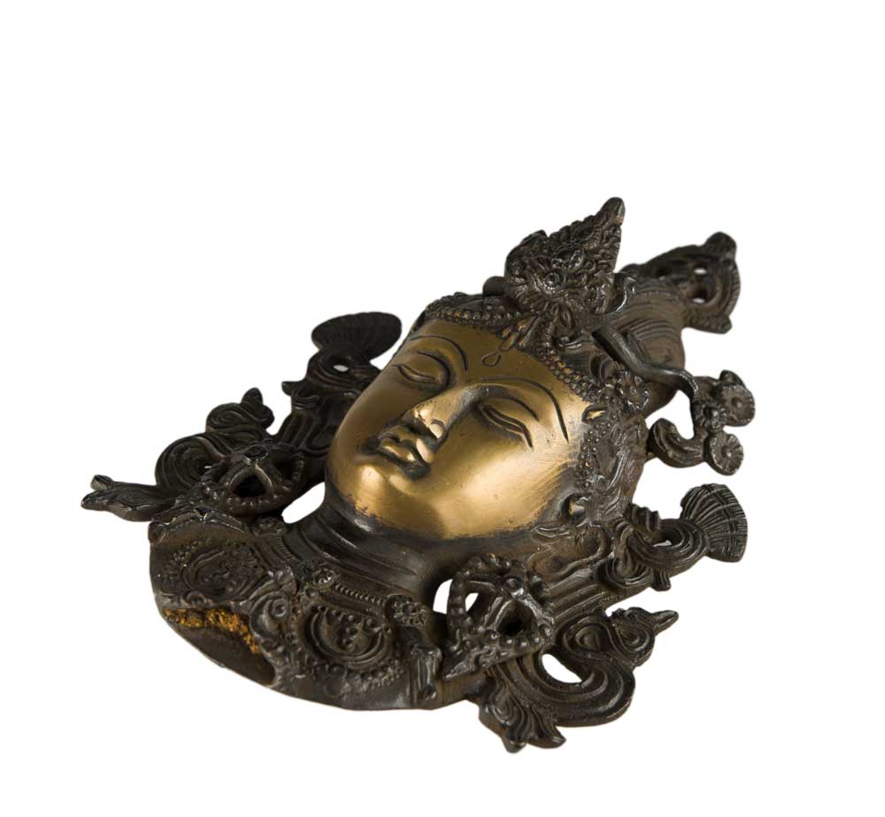 Décoration Murale Bouddhiste Visage De Tara En Laiton – Artisanat Du Népal