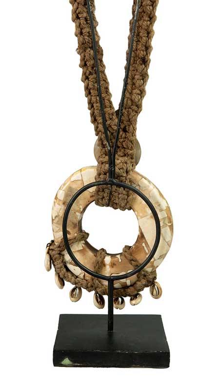 Collier Iatmul Coquillage – Parure Ethnique De Papouasie-Nouvelle-Guinée