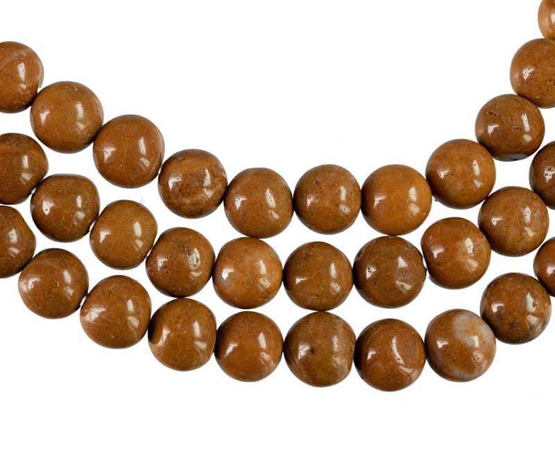 Collier Mala Tibétain en Jaspe Naturel – 108 Perles 8 à 8,5 mm