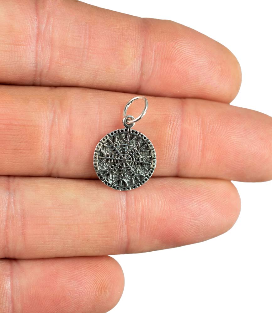 Pendentif Viking Aegishjálmur (Helm of Awe) en Argent 925