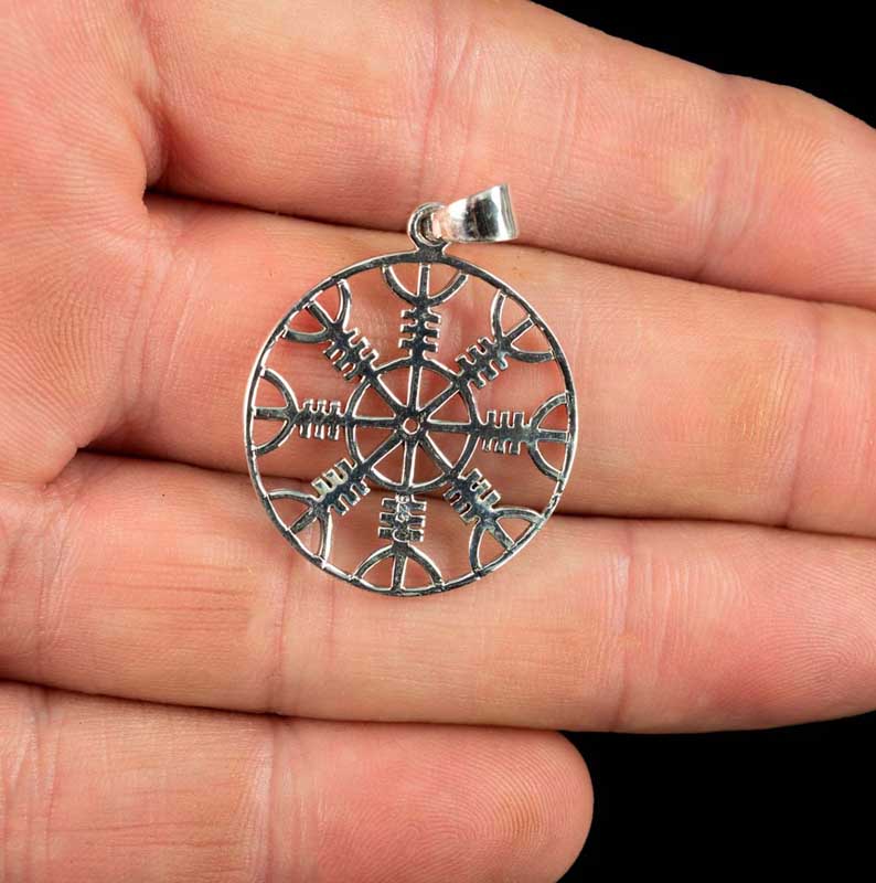Pendentif Aegishjalmur – Heaume de la Terreur en Argent 925 - Viking