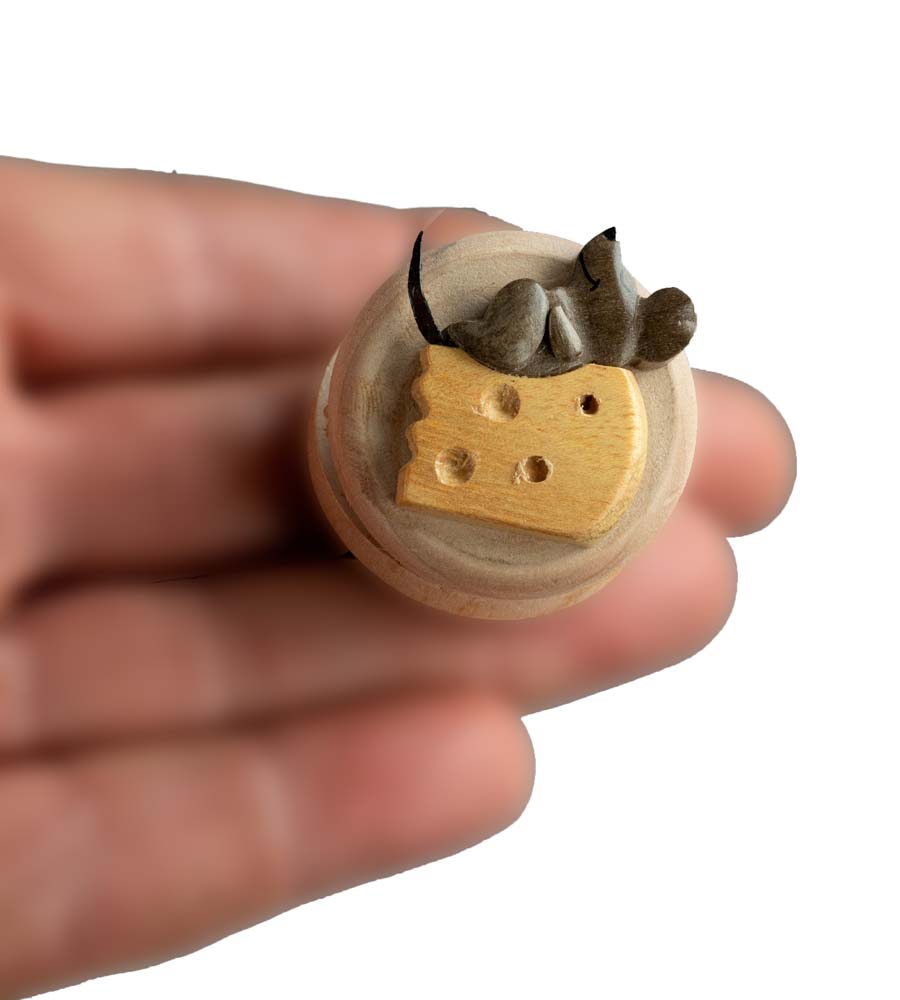 Animal Magnet Souris en Bois