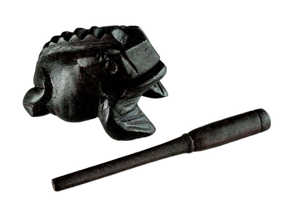 Grenouille Guiro En Bois 7cm – Instrument De Percussion Traditionnel Du Vietnam