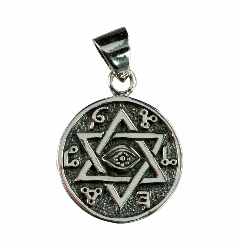 Pendentif Étoile de David en Argent 925 – Sceau de Salomon
