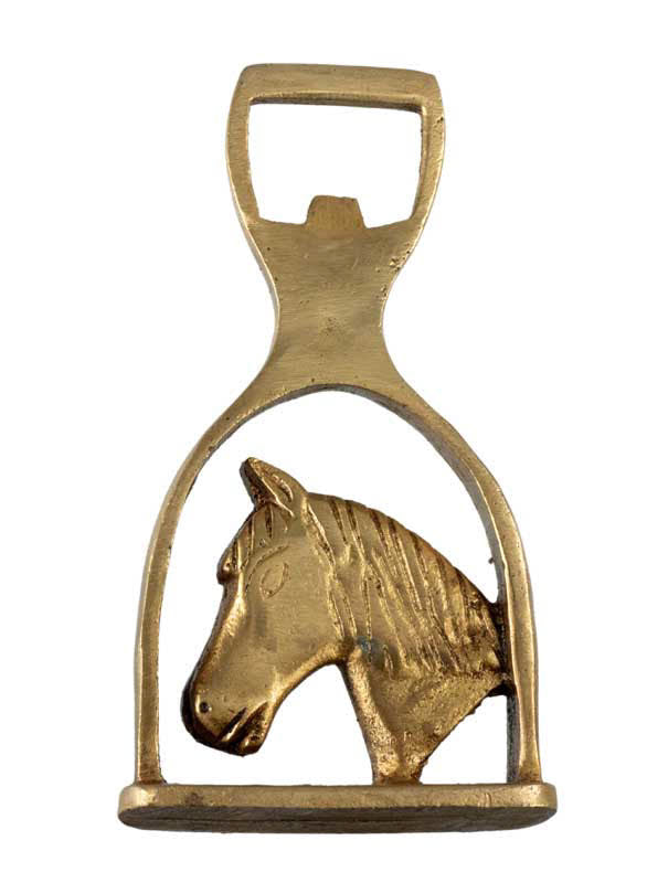 Décapsuleur Cheval En Laiton – Objet Artisanal De Collection