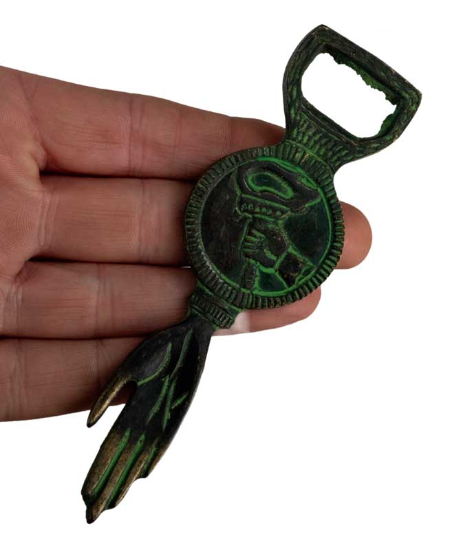 Décapsuleur Main De Bouddha En Laiton – Objet Artisanal D’Inspiration Bouddhiste