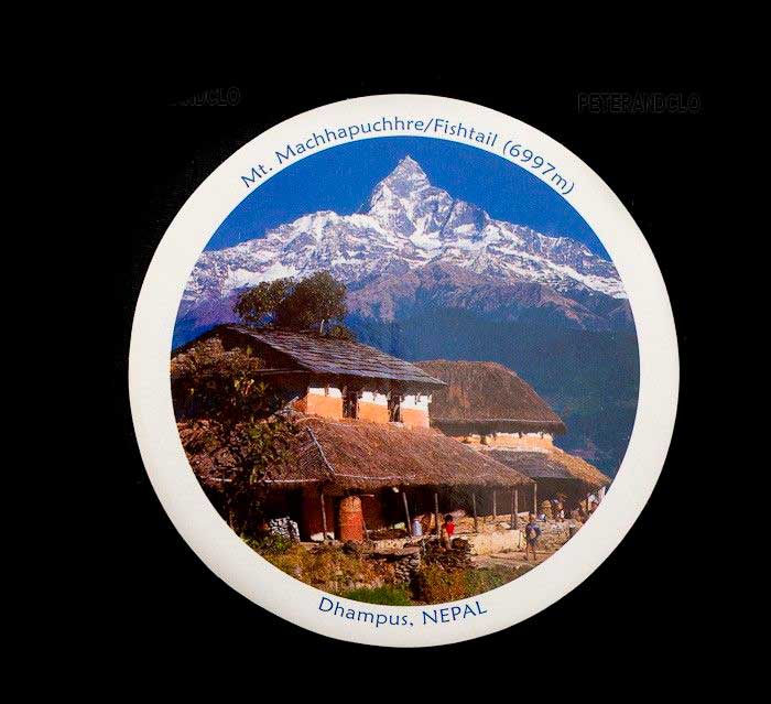 Sticker Intérieur Mont Machhapuchhre – Sommet Himalayen 6997 m