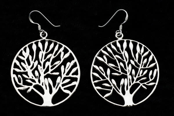 Boucles d’oreilles Arbre de Vie en argent 925 – bijou ancestral symbole d’harmonie