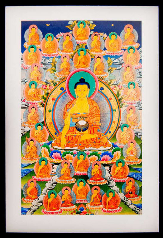 Carte Postale Bouddha Shakyamouni Bouddhiste du Népal