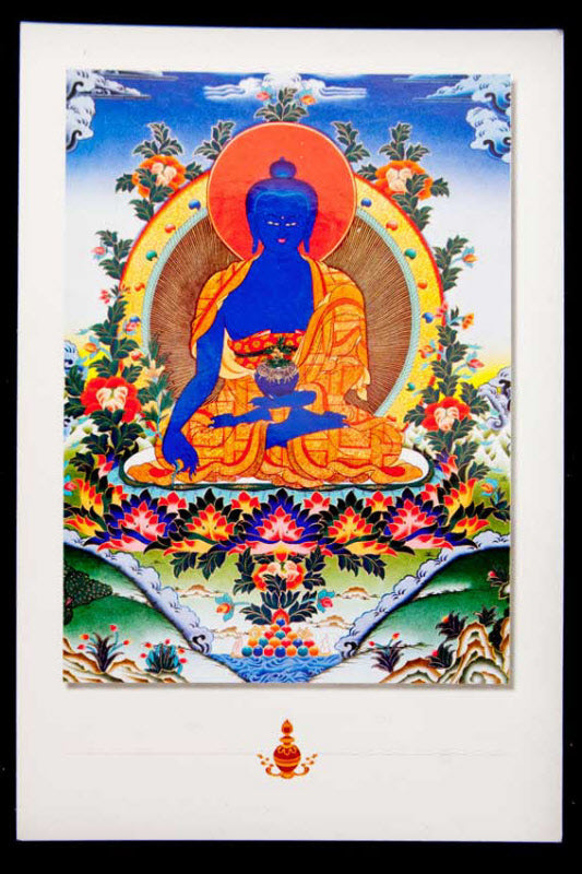 Carte Postale Bouddha Médecine Bouddhiste du Népal