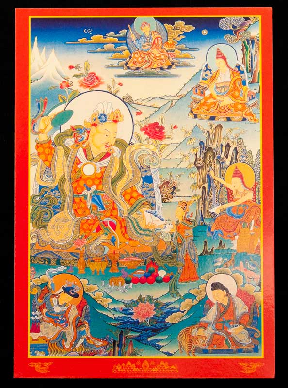 Carte Postale Gourou Loden Choksé – Symbole De Sagesse Du Népal