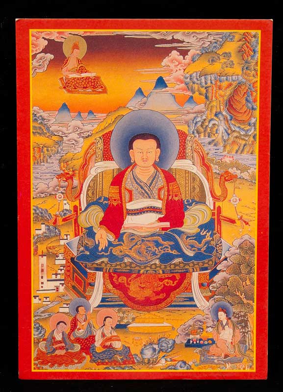 Carte Postale Marpa Le Traducteur – Héritage Bouddhiste Du Népal