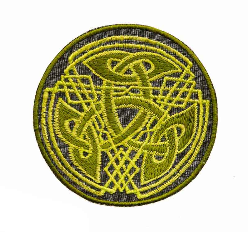Écusson Brodé Symbole Tribal Bouddhiste – Artisanat Népalais