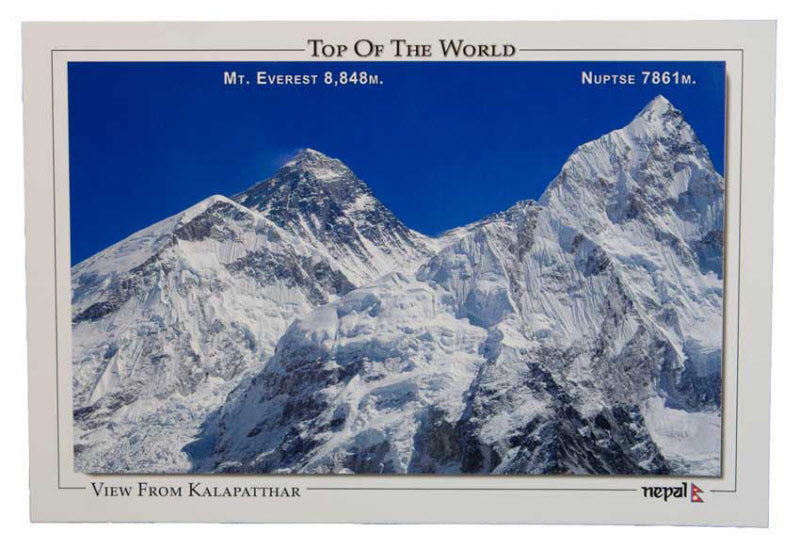 Carte Postale Mont Everest et Nuptse – Sommets de l’Himalaya du Népal