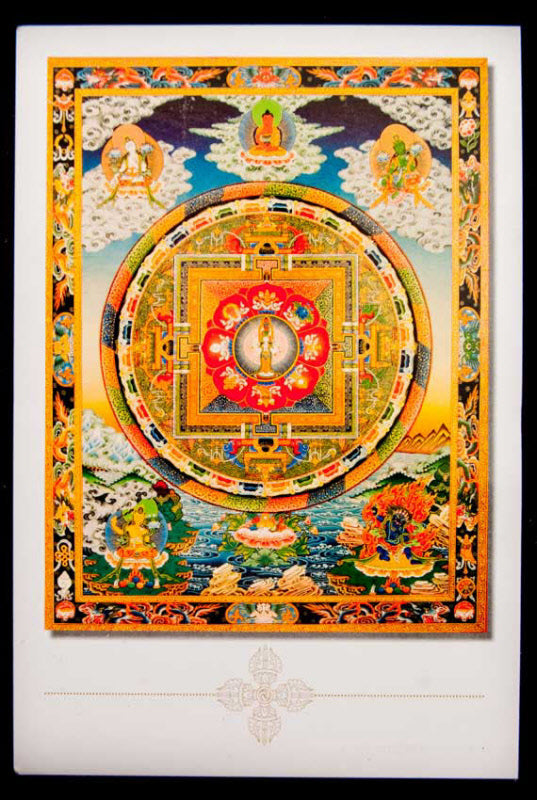 Carte Postale Guanyin Avalokiteshvara Bouddhiste du Népal