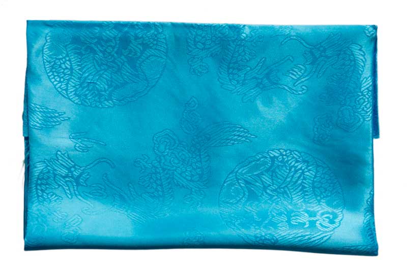 Khata Khatag KATA écharpe de félicité bleue – écharpe rituelle tibétaine en soie
