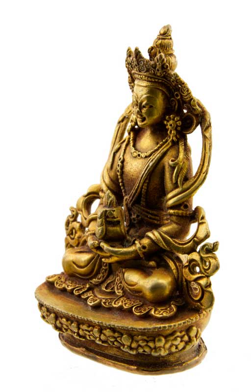 Statue de Bouddha Amitayus Amitabha en bronze – Figure sacrée du bouddhisme tibétain