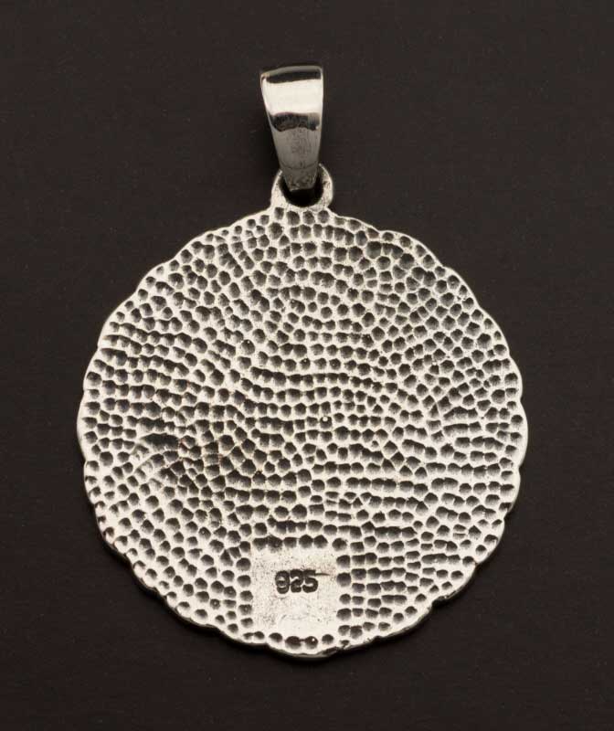 Pendentif Nordique Rune Othala Odin Pentacle Viking en Argent 925