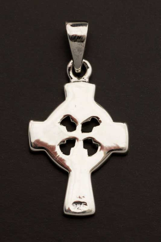 Pendentif croix celtique crucifix irlandais en argent 925 – Bijou ethnique symbolique artisanal