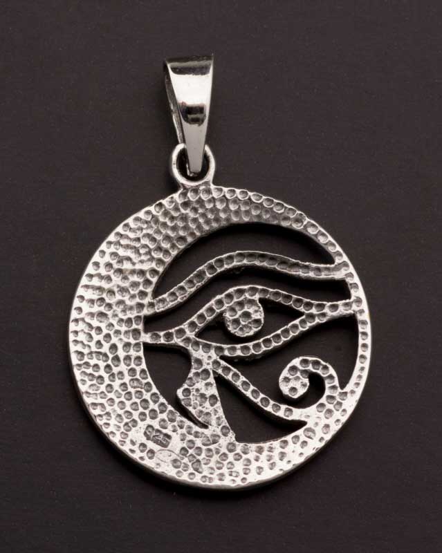Pendentif Œil d’Horus en argent massif 925 – Symbole de protection et de renouveau