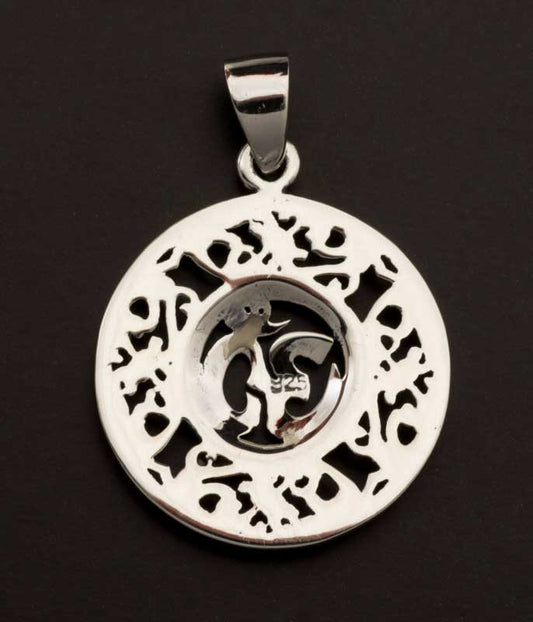 Pendentif Symbole Om Hindou Unisexe en Argent 925