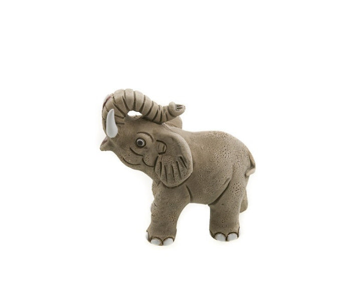 Éléphant En Céramique – Figurine Artisanale Faite Main