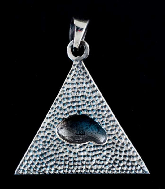 Pendentif Maçonnique en Argent 925 – Œil de la Providence et Pyramide