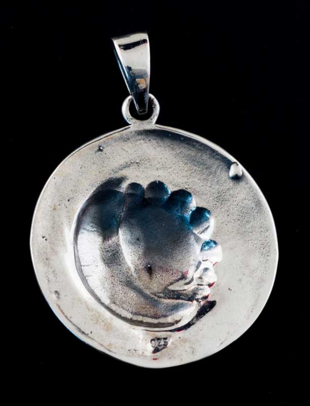 Pendentif Lune et Soleil Viking en Argent Massif 925