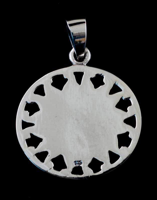 Pendentif Soleil Viking en Argent Massif 925