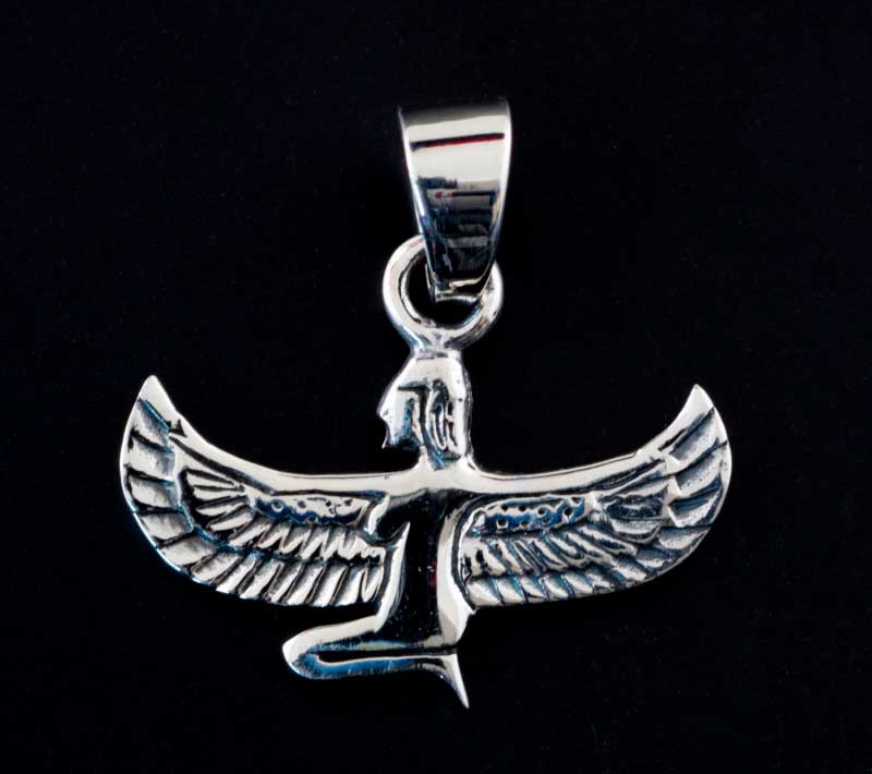 Pendentif Déesse Isis en argent 925 – Bijou inspiré de l'Égypte ancienne