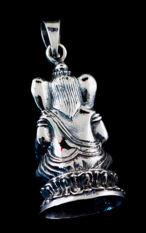 Amulette Pendentif De Lord Ganesha Élégant En Argent Massif 925