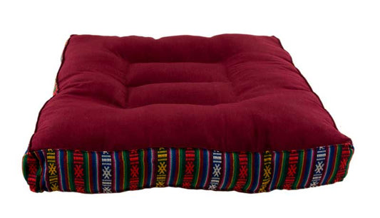 Zafu De Méditation Népalais – Coussin Traditionnel En Kapok Fait Main