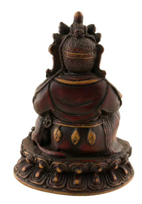 Statue Jambhala Kubera – Symbole de prospérité en résine artisanale du Népal 15 cm