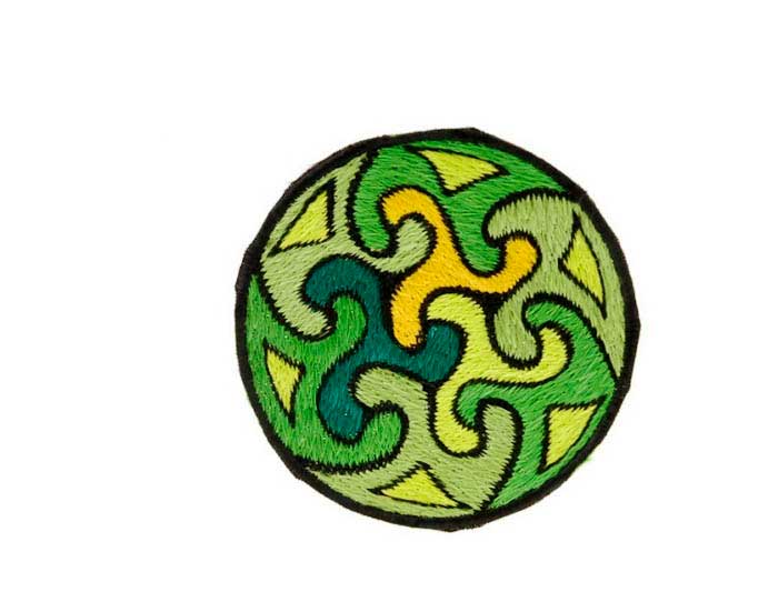 Écusson Brodé Mandala Fleur Om Tribal Bouddhiste