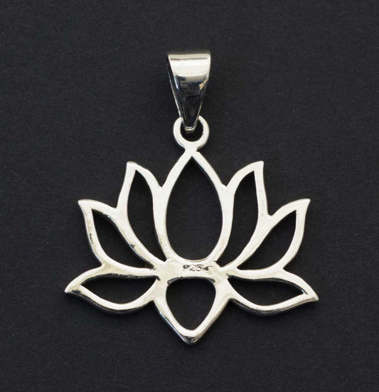 Pendentif Fleur de Lotus en Argent 925