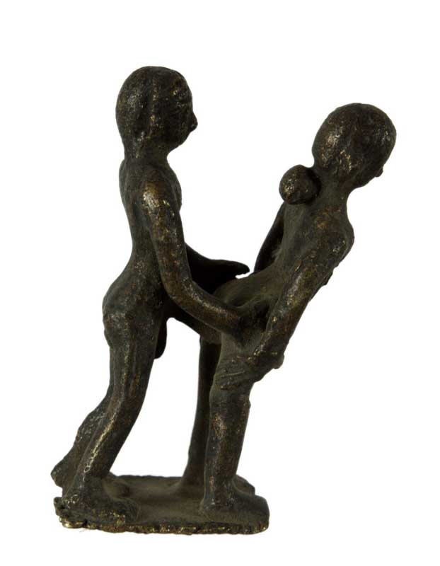 Figurine Érotique En Laiton – Sculpture Artisanale Spirituelle Du Népal