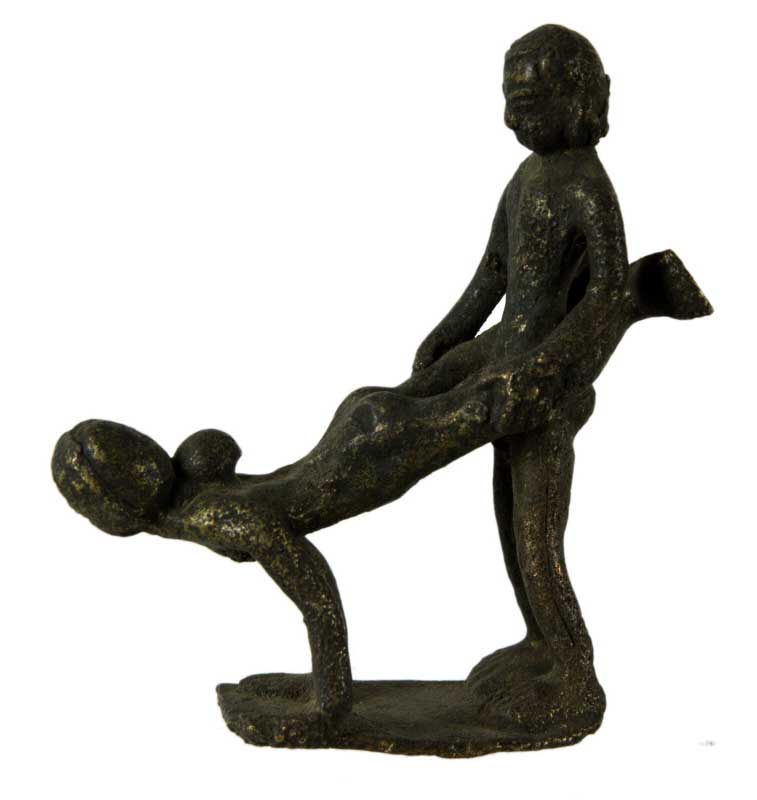 Figurine Érotique En Laiton – Sculpture Artisanale Du Népal
