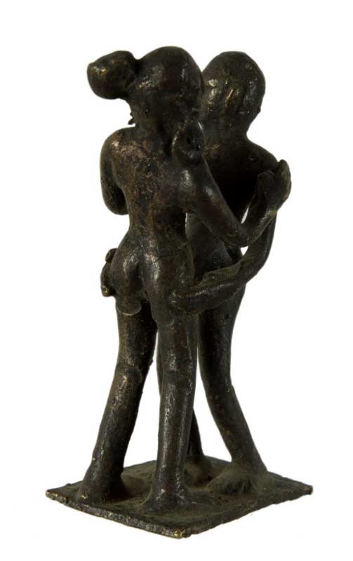 Figurine Érotique En Laiton – Sculpture Artisanale Du Népal