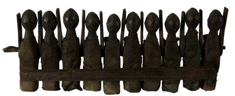 Figure tribale – Série de statuettes / poupées rituelles chamaniques du Népal