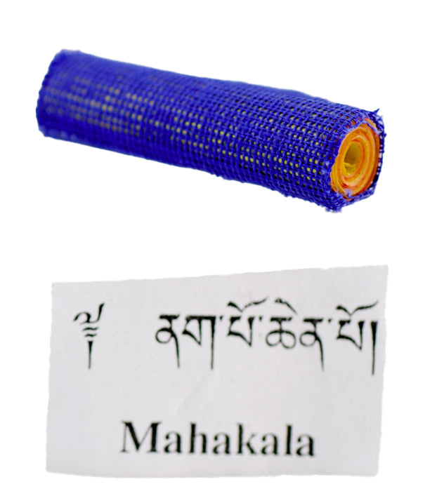 Rouleau de Mantra Tibétain Mahakala – Objet Bouddhiste de Protection et de Transformation Spirituelle