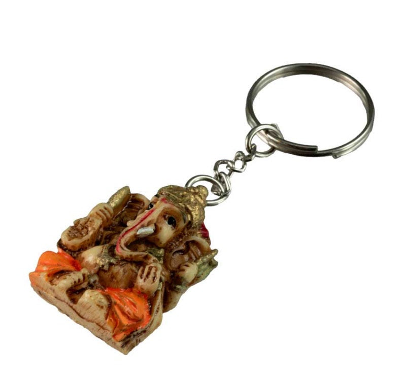 Porte-Clés Ganesh en Résine – Artisanat Indien