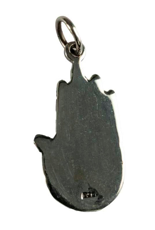 Pendentif Main de Bouddha Vajra en Argent 925