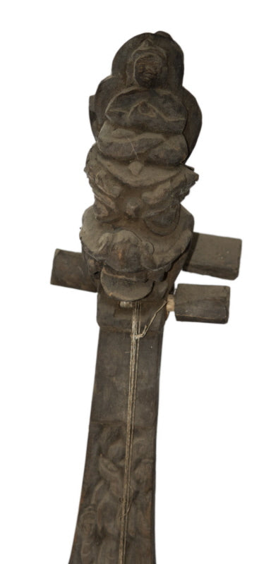 Dranyen Tungna Sgra-Snyan – Luth Traditionnel Tibétain et Népalais Ancien 68 cm