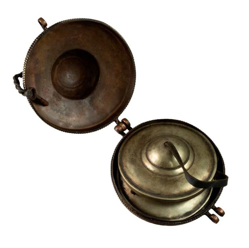 Tingsha Tibétaines Bouddhistes – Cymbales avec Étui Traditionnel Ø 7,5 cm