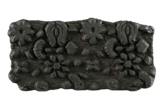 Tampon Indien En Bois Batik Ancien 16,7 cm – Block Print Floral