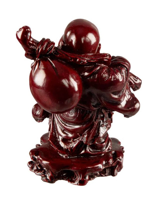 Statue Bouddha Chinois Rieur Voyageur Feng Shui 10,5 cm – Figurine en Résine