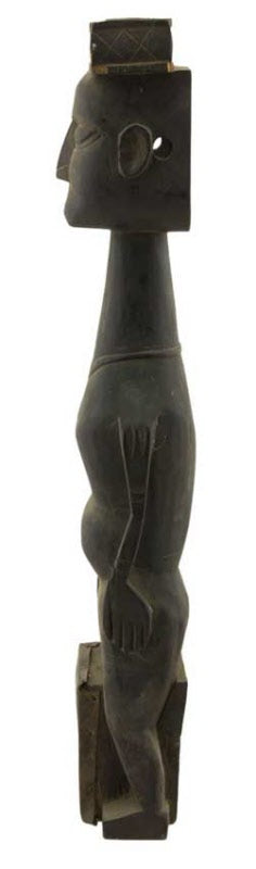 Dhodro Banam Santhal – Vièle Anthropomorphe Sarangi Ancienne 47 cm