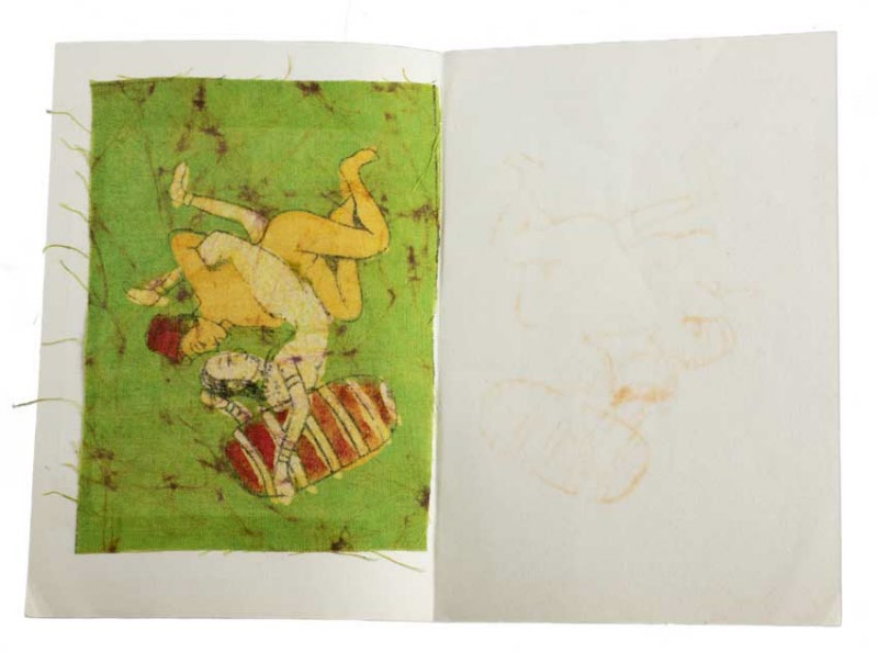 Tenture Kamasutra Batik – Carte Postale Érotique d’Inde